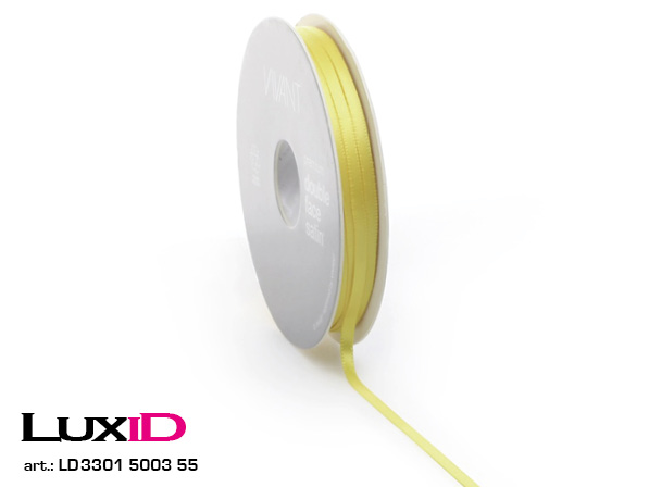 Double face satin V 55 yellow 3mm x 50m